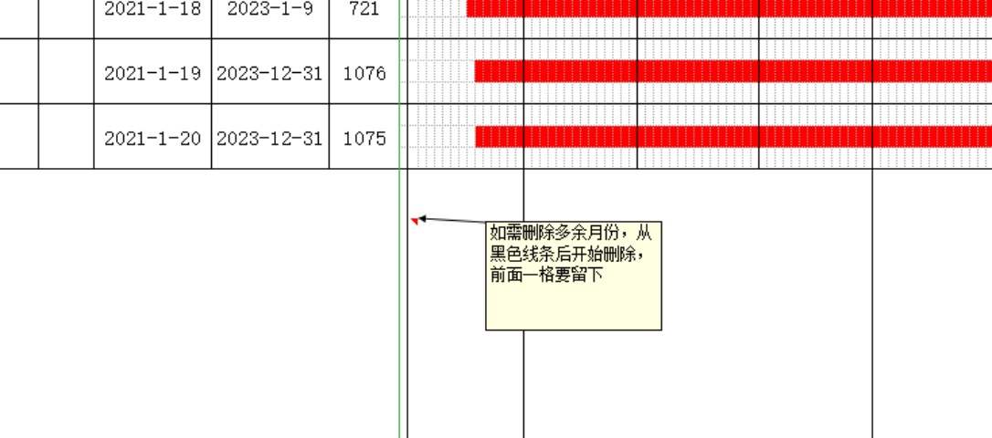 excel版自动生成施工天数和横道图年度施工进度计划编制模板